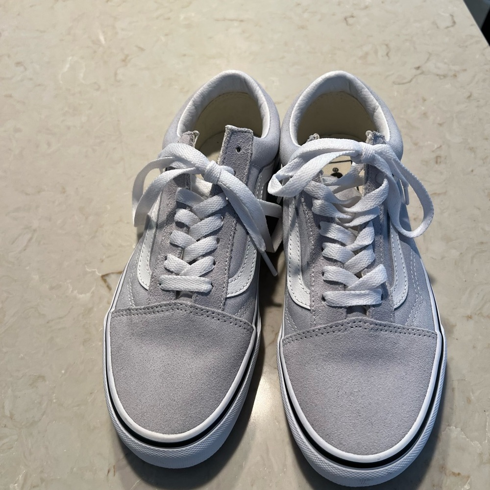 Brand new light grey Vans